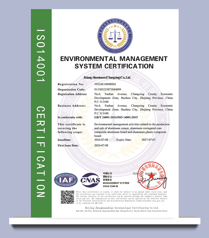ENVIRONMENTAL  MANAGEMENT SYSTEM  CERTIFICATION